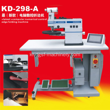 Kangda KD-298-A 새로운 CNC 접이식 기계 주위 가죽 상단 접이식 기계 완전 자동